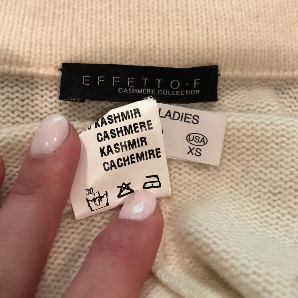 100% Cashmere Button Down Light Weight Jacket - image 7